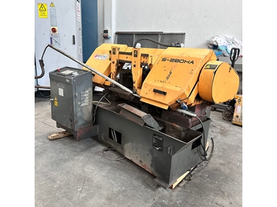 Scie à ruban à coupe en masse hydraulique à double serre-joint automatique de 280 bandes avec articulation - 0