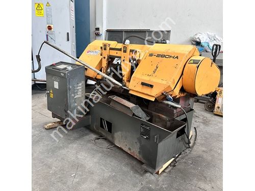 280 Amp Fully Automatic Double Vise Hydraulic Top Clamped Mass Cutting Hinged Bandsaw