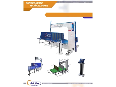 Otomatik Dikey Sünger Kesim Makinası - 0