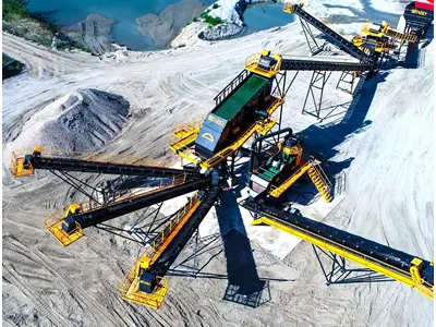 Стационарная дробильно-сортировочная установка 180-300 т/ч 2-ой руки от Fabo