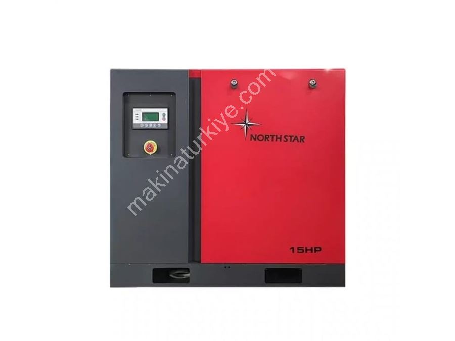 15 Hp Nortstar Marka İnvertörlü Vidalı Kompresör (Kurutucu Ve Tank Hariç)