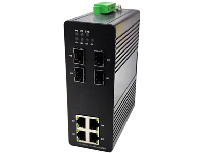 Indutrial Switch L2 Rail Mount Smart Management Gigabit Ethernet Switch  - 0