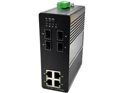 Indutrial Switch L2 Rail Mount Smart Management Gigabit Ethernet Switch 