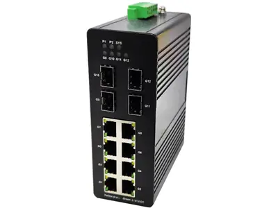 Longline Indutrial Switch L2 Rail Mount Smart Management Gigabit Ethernet Switch 