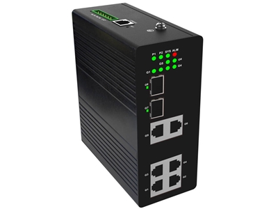 Longline Lng3000-6T2s-Ik 6 Port Layer3 Endüstriyel Gigabit Ethernet Switch - 0