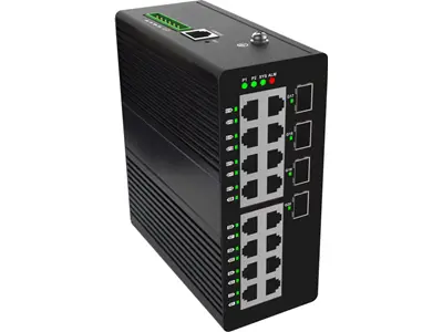 Longline 16 Port Layer3 Endüstriyel Gigabit Yönetilebilir Ethernet