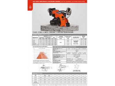 Brûleur à gaz naturel monobloc proportionnel pneumatique de 200-1000 kW - 2