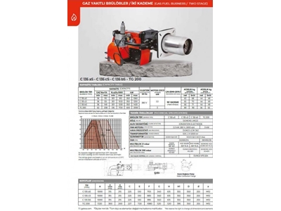 350-1200 кВт Двухступенчатый моноблочный газовый горелка - 2