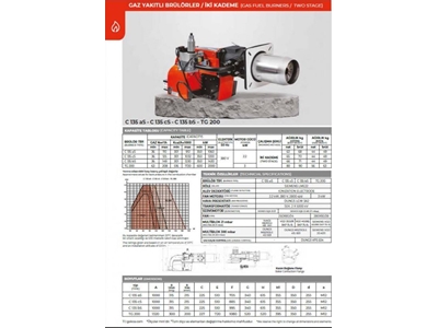 600-2000 кВт Двухступенчатый моноблочный газовый горелка - 2