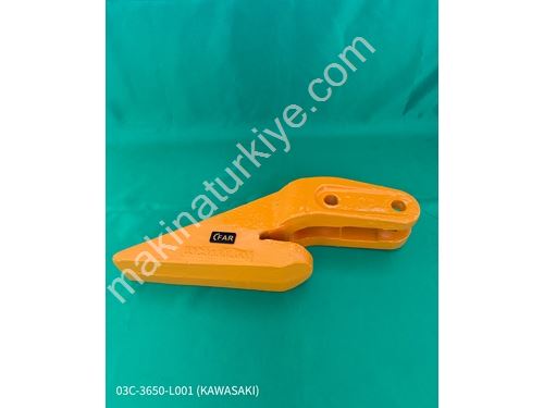 Kawasaki Sol Köşe Tırnak – Yüksek Dayanımlı İş Makinası Kepçe Tırnağı
