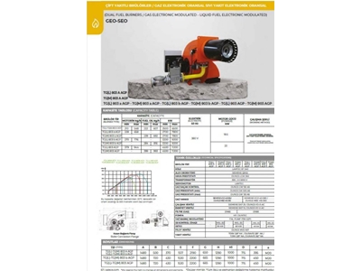 Brûleur à gaz naturel monobloc électronique proportionnel Low Nox 2700-7800 Kw - 2