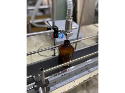 Konveyörlü Otomatik Sıvı Dolum Makinası