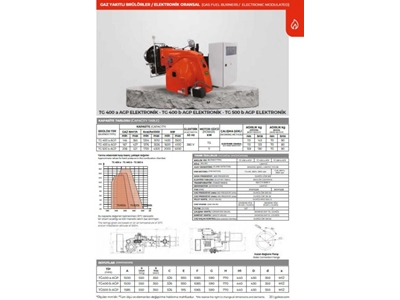 1400-3500 КВт Моноблочный Газовый Горелка - 2