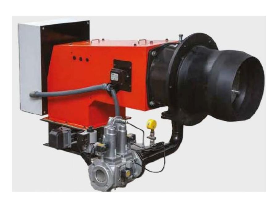 Brûleur à gaz naturel duoblok proportionnel pneumatique et électronique 2200-7000 Kw