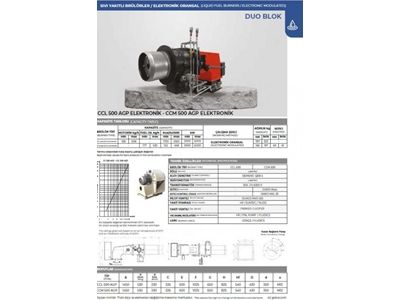 Дуоблоковый дизельный горелка 2000-6000 кВт - 2