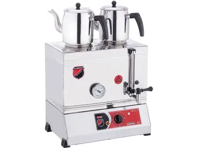 Çift Demlikli Elektrikli Pleytsiz Çay Makinesi