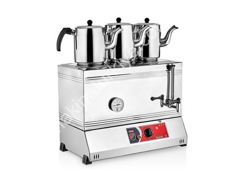 Üç Demlikli Elektrikli Pleytsiz Çay Makinesi