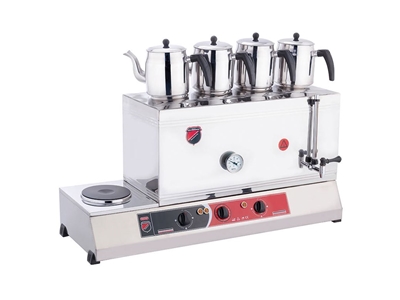 Dört Demlikli Elektrikli Çay Makinesi - 0