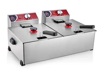 8+8 Litre Tekli Fritöz Makinesi