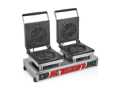 Double Flower + Flower Model Waffle Maker