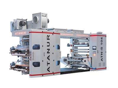 4 Renk 200 Cm Tek Sargı Tek Çözgü Stack Tip Flexo Baskı Makinesi - 0