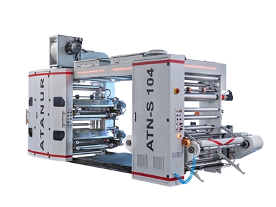 4 Renk 200 Cm Tek Sargı Tek Çözgü Stack Tip Flexo Baskı Makinesi - 3