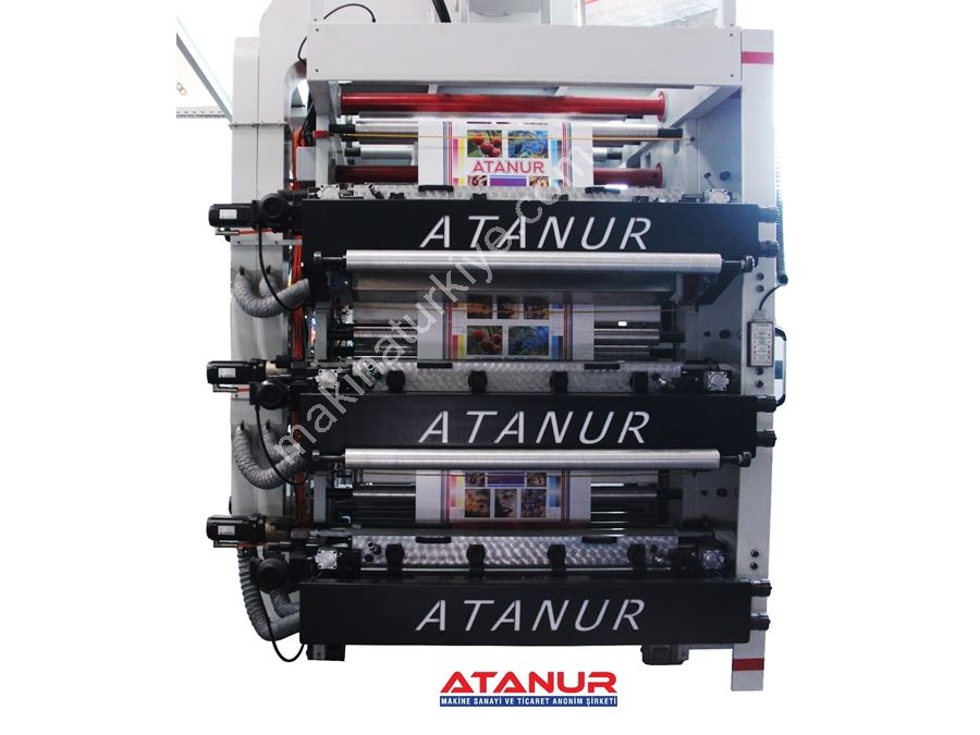 Machine d'impression flexographique à 6 couleurs de 100 cm