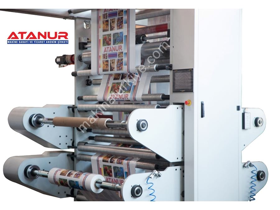 Machine d'impression flexographique à 6 couleurs de 100 cm