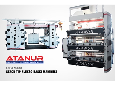 Machine d'impression flexographique à 6 couleurs de 100 cm - 1