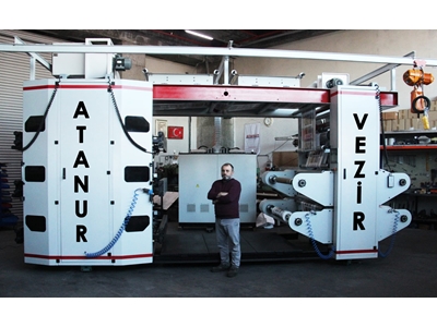 Machine d'impression flexographique à 6 couleurs de 100 cm - 7