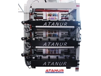 6 Renk 160 Cm Stack Tip Flekso Baskı Makinesi