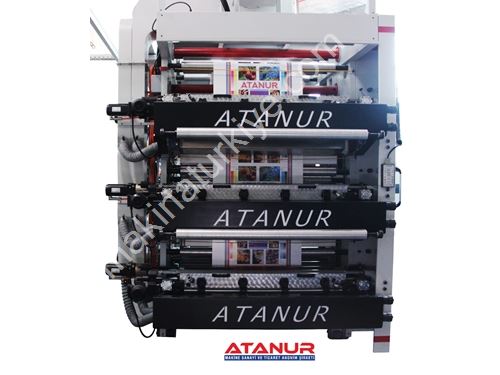 6 Цветов 160 См Стековая Флексографическая Печатающая Машина