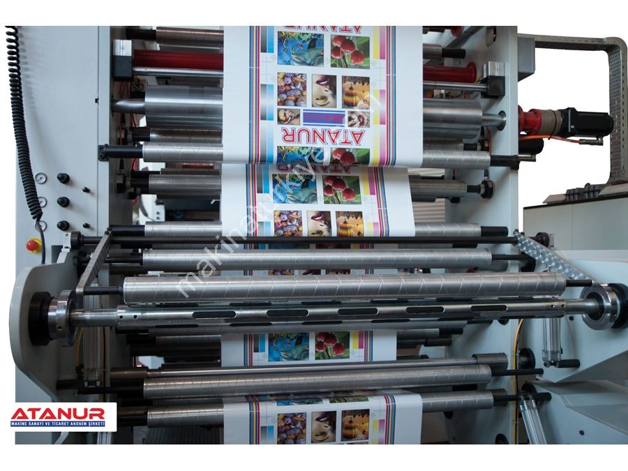 6 Цветов 160 См Стековая Флексографическая Печатающая Машина