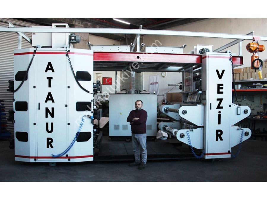 6 Цветов 160 См Стековая Флексографическая Печатающая Машина