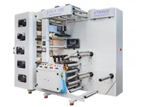 6 Adet Baskı Üniteli Kule Tipi Flexo Baskı Makinası