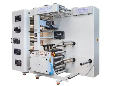 6 Adet Baskı Üniteli Kule Tipi Flexo Baskı Makinası