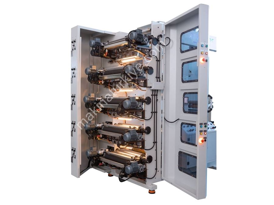 8 Adet Baskı Üniteli Kule Tipi Flexo Baskı Makinası