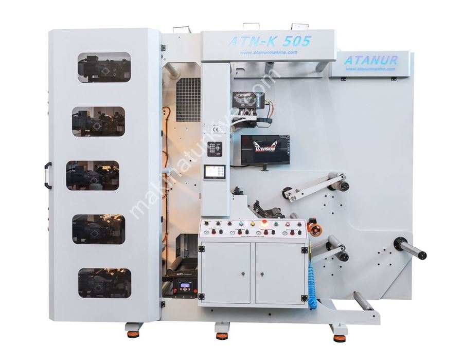 8 Adet Baskı Üniteli Kule Tipi Flexo Baskı Makinası