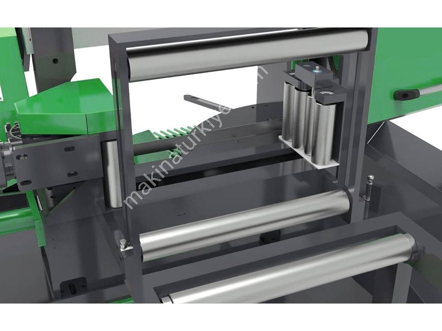 350 × 550 mm PLC Controlled Fully Automatic Band Saw Machine (Angled Cutting)