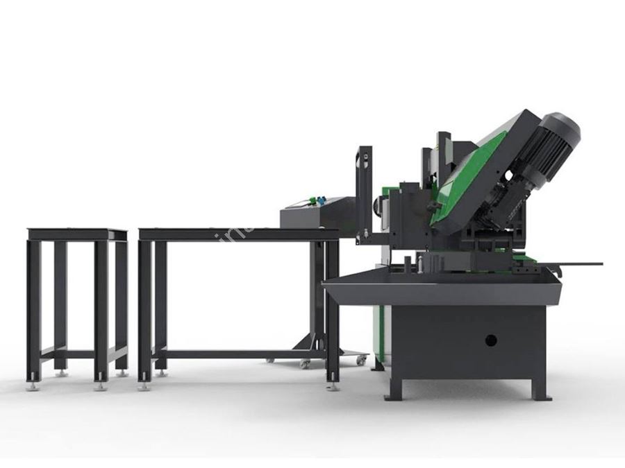 350 × 550 mm PLC Controlled Fully Automatic Band Saw Machine (Angled Cutting)