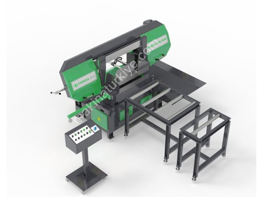 450 × 700 mm Yarı Otomatik Şerit Testere Makinası (Açılı Kesim)