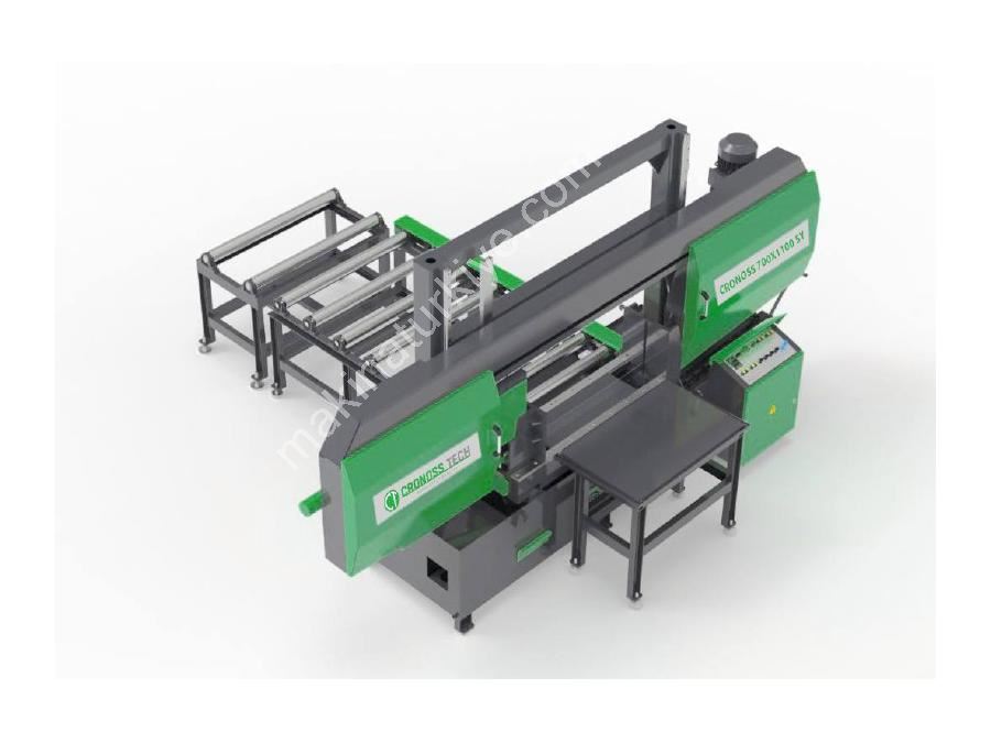  700×1100 mm Sütunlu Yarı Otomatik Şerit Testere Makinası