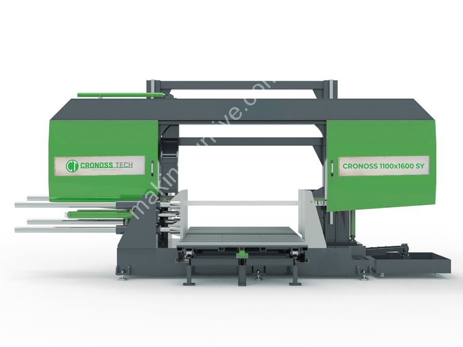 1100×1600 mm Sütunlu Yarı Otomatik Şerit Testere Makinası