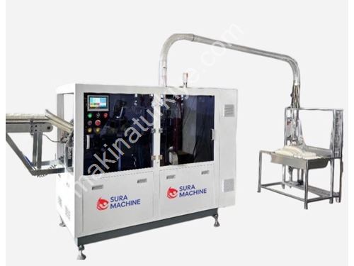 160 adet /dak Yüksek Hızlı Servo Motorlu Karton Bardak Makinesi