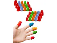 30 Parça Terzi Parmak İğne Koruyucu – Sıcaklık Dayanıklı Silikon Parmaklık Yüksük Seti