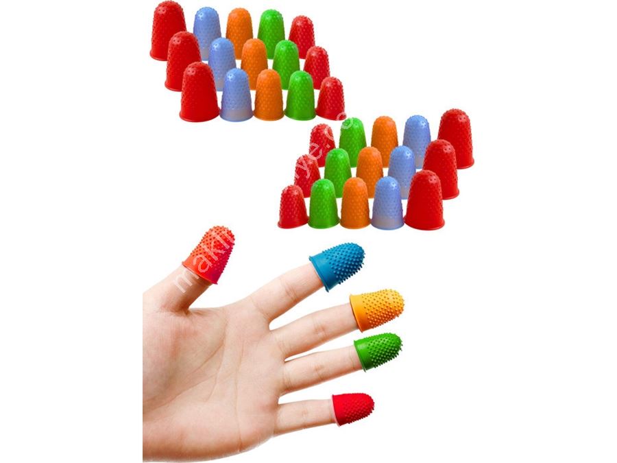 Набор пальчиковых защитных колпачков для швейных иголок - набор кольцев из термостойкого силикона