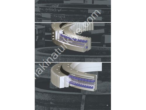 Ø1547 mm 55 Tonluk Mobil Vinç Uyumlu Üç Sıra Masuralı İçten Dişli