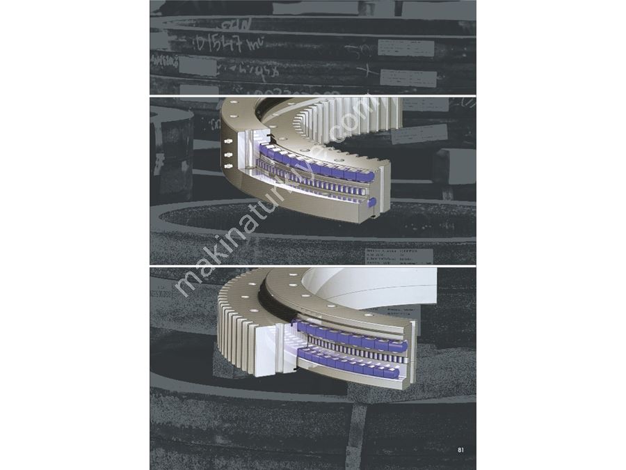 Ø1547 мм 55-тонный мобильный кран совместимый с тройной катушкой внутреннего зубчатого колеса