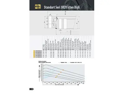 Ø1747 mm Üç Sıra Masuralı İçten Dişli 75 Tonluk Mobil Vinç Uyumlu