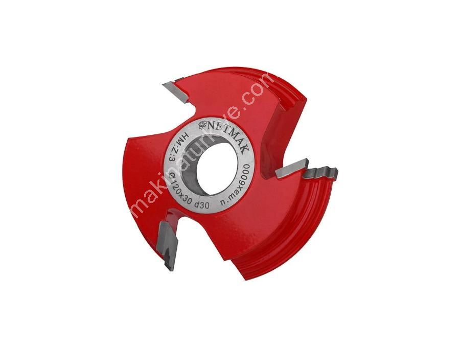 Sert Metal Plaketli Çıta Freze Bıçağı 0722-04 D=120 Z3